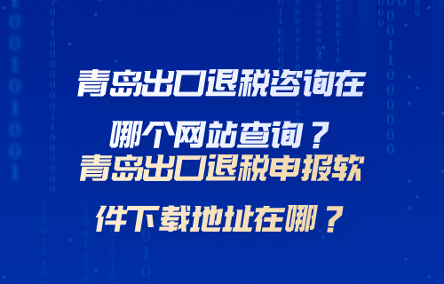 青岛出口退税咨询在哪个网站查询？青岛出口退税申报软件下载地址在哪？